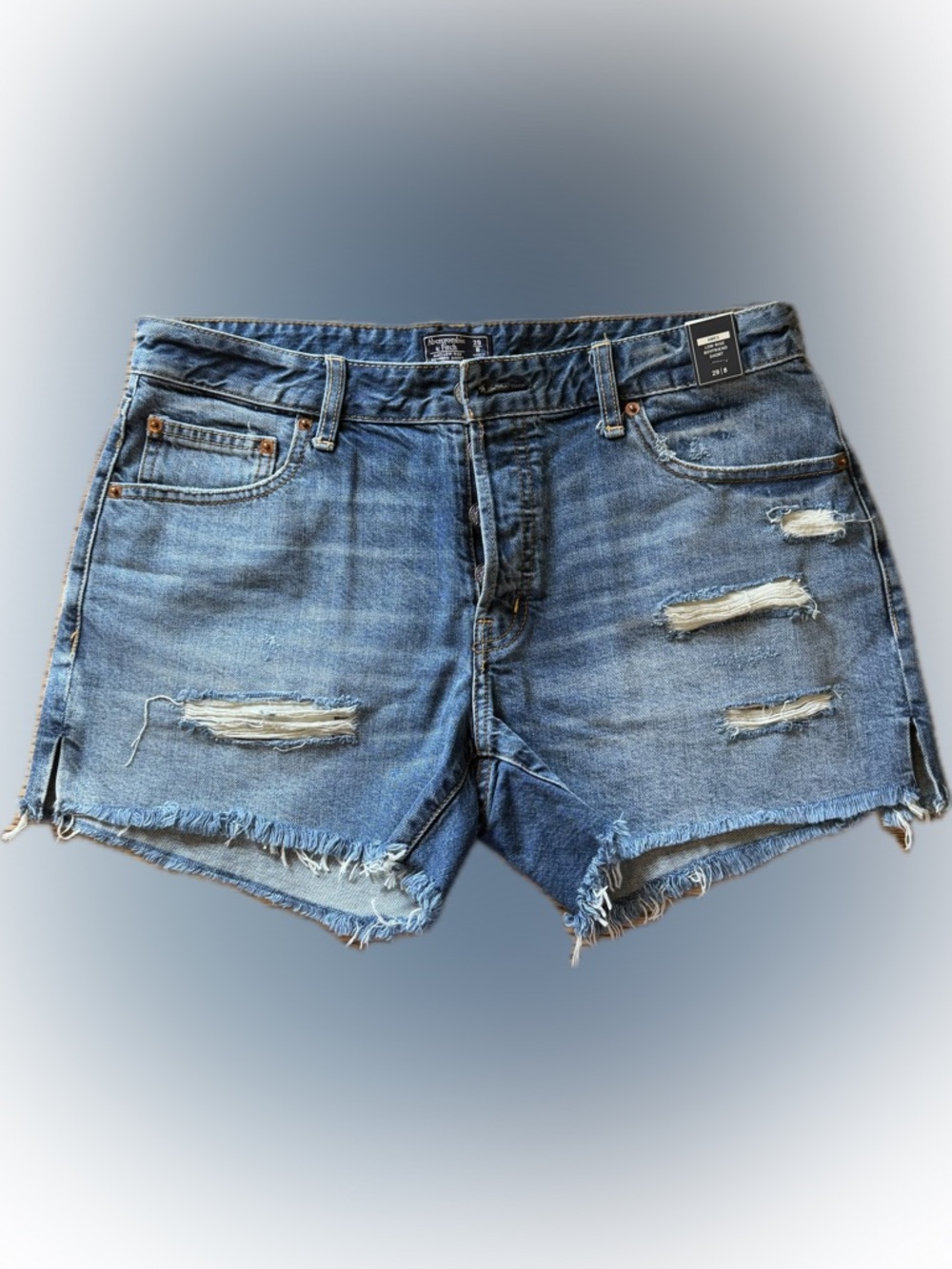 Abercrombie & Fitch Distressed Denim Shorts Size 29